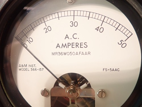 A&M Ammeter 50A AC Simpson Current Transformer 50:5 Ratio Ruggedized Mil-Spec - Picture 2 of 15