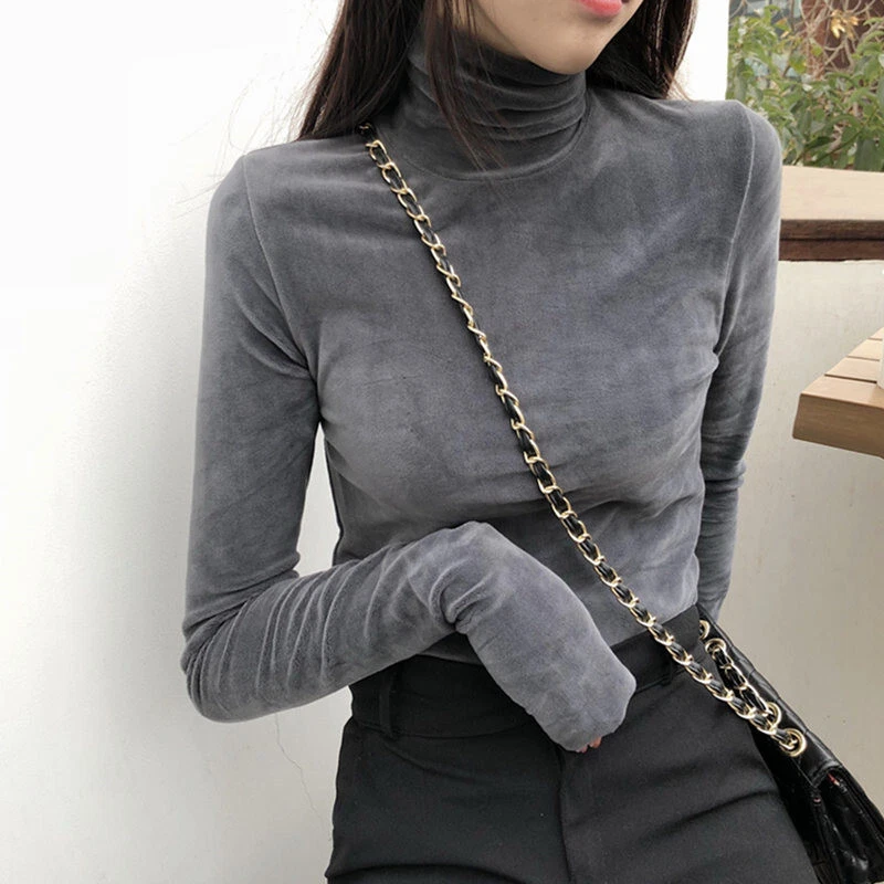 Necklace for store turtleneck top