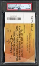 2020 BASKETBALL HALL OF FAME ENSHRINEMENT FULL TICKET🎟KOBE BRYANT-DUNCAN🔥PSA 5