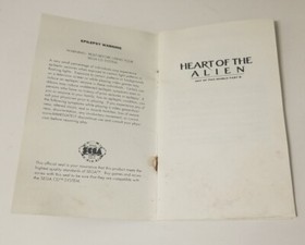 Heart of the Alien (Sega CD, 1994) W/ Registration Card / CIB / READ DESCRIPTION