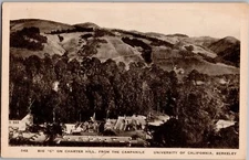 University of California, Berkeley Big "C" on Charter Hill Antique Postcard