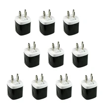 10 PCS USB Wall Charger AC Power Adapter US Outlet For iPhone 8 X 11 12 13 iPod