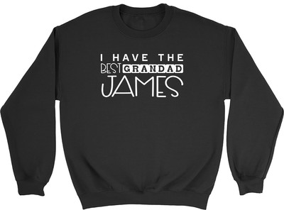 Personalised I Have The Best Grandad Kids Childrens Jumper Sweatshirt Boys Girls