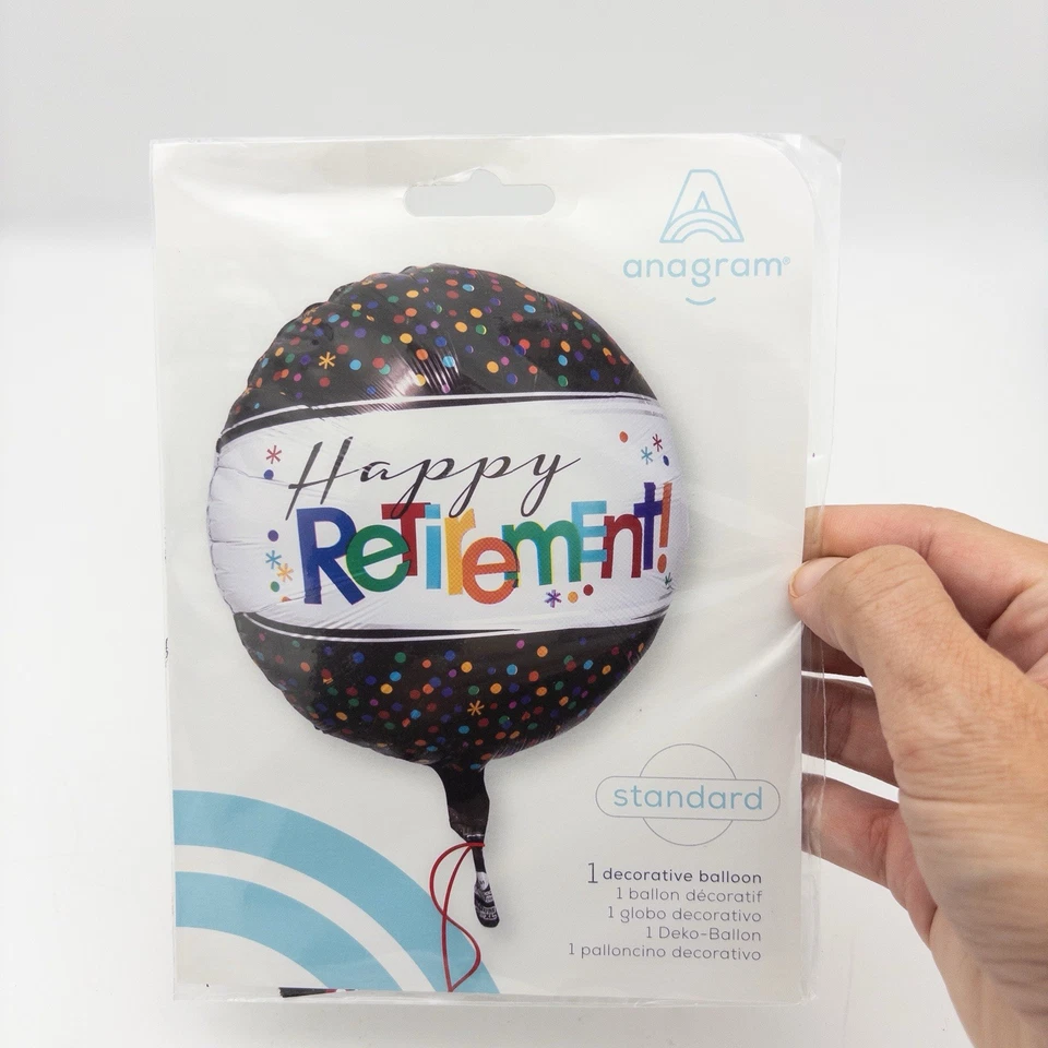 Anagram 17 дюймов счастливый выход на пенсию! Майларовая фольга гелий воздушный шар украшение подарки для вечеринок - Изображение 2 из 3