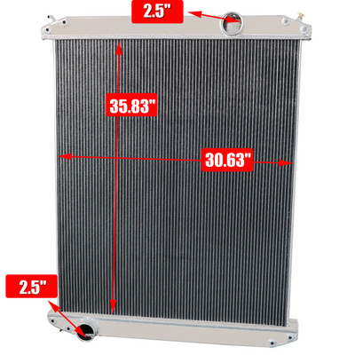 Fit 1996-07 Freightliner Century Columbia 10.8 11.1/12/12.5/12.7L 3Row Radiator