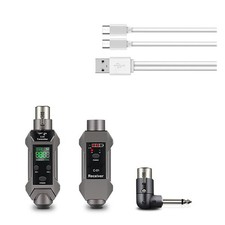 Plug-on Microphone Wireless System XLR Transmitter Receiver  6.35mm Adapter g