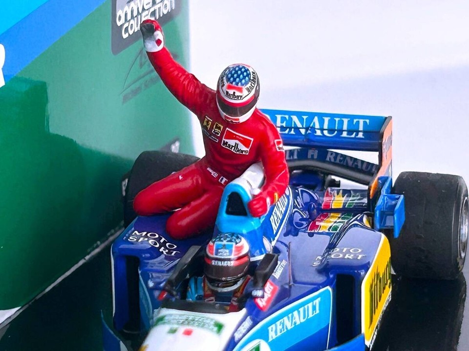 Benetton Renault Sport B201 GP USA 2001 J Button Minichamps 1:43 #400 010108 Edición limitada 2811 piezas Artículo de coleccionista de F1 - España