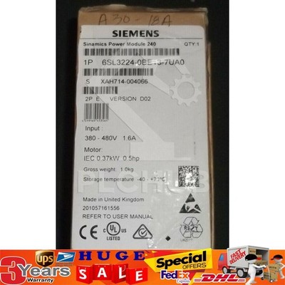New Siemens 6SL3 224-0BE13-7UA0 6SL3224-0BE13-7UA0 G120 PM 240 Power Module