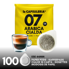 Arabica Coffee 100 ESE 44 Aromatic Espresso Pods for Coffee Machines 0.22 per lighter