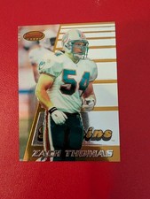 1996 BOWMAN'S BEST ROOKIE #175 - ZACH THOMAS - MIAMI DOLPHINS CARD. rookie card picture