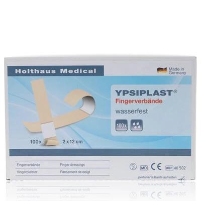 HOLTHAUS MEDICAL GMBH & CO. KG YPSIPLAST Fingerverband 100 hautfarbene wasserfeste Fingerpflaster 2cm x 12cm