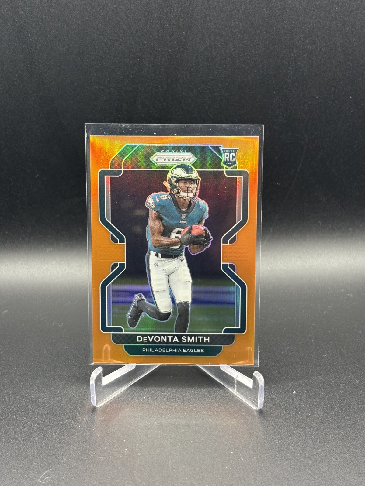 2021 Panini Prizm DEVONTA SMITH Rookie Orange Prizm #/249 #335 EAGLES