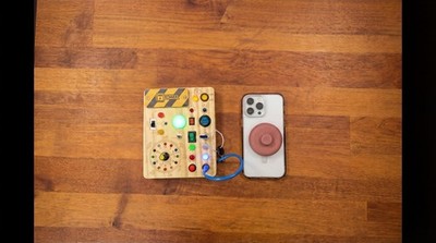 Busy Board for Toddlers - Montessori Educational Toy for 1-3 Year Old's 