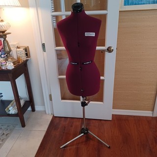 Dritz My Double Dress Form Deep Purple Nylon with Adjustable Stand (Size S)