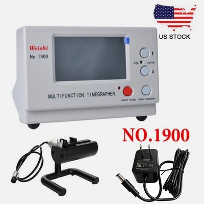 Weishi 1900 Timegrapher Watch Timing Machine For Mechanical Watches US Plug Tool