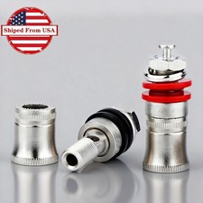 4pcs Rhodium Plated HIFI Speaker Binding Post Terminal Amplifier Banana Socket