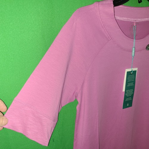 1708) NWT NEON BUDDHA x-small purple tee cotton tunic top pocket new XS - Picture 7 of 8