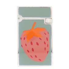 DUPONT lighter Fantasy Fruits Strawberry metal  Fran x Jaune SilverMetal B