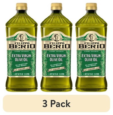 (3 pack) Filippo Berio Extra Virgin Olive Oil 50.7 fl oz