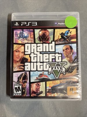 Grand Theft Auto V 5 (PlayStation 3, PS3) NTSC New Factory Sealed Black Label