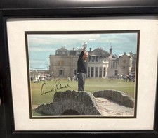 Framed Arnold Palmer Saint Andrew&rsquo;s Farewell Photo Autographed With COA