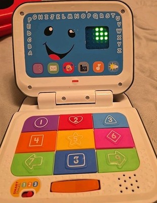 Toddler Fisher Price Smart Stages ABC123 Carry Along Musical Educational Tablet