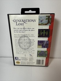 Generations Lost (Sega Genesis, 1994) in original box And NON WORKING cart.