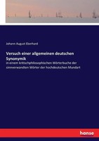 Johann August Eberhard | Versuch Einer Allgemeinen Deutschen Synonymik | Buch