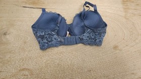 Victoria&rsquo;s Secret Dream Angels Lined Demi Gray Lace UW Bra Sz 32DD 