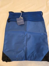 Port Authority Cinch Pack with Mesh Trim color Blue