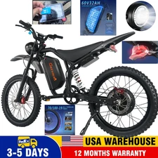 Electric Bike E-Bike 6000W 60V 32AH Adult Bicycles 70/100-19 Off-Road Tire NFC