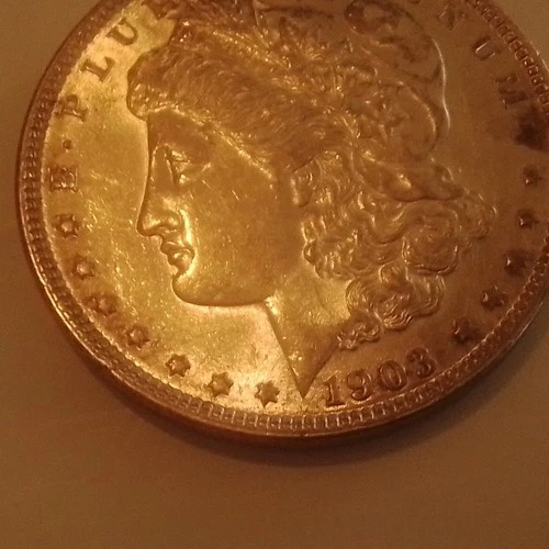 1903 Morgan US Silver Dollar $1 Coin 0.9 Fineness Uncertified Collectible