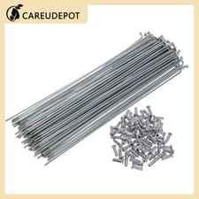 72 Set 14 G Bicycle Spokes 192mm Bike Wheel Spokes Carbon Steel Galvanized