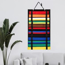 Martial Arts Belt Display Wall Rack Holder For Karate Taekwondo Belts Organizer