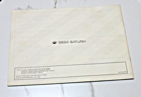 🔥 SEGA SATURN Model 1 Console INSTRUCTION MANUAL ONLY for Vintage System 🔥