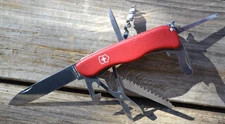 Victorinox Outrider Swiss Army 111mm Red Multi-Tool Folding Pocket Knife---Great