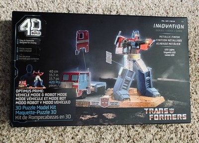 Transformers 4D Build Innovation Series Optimus 3D Model Kit With LED Sealed