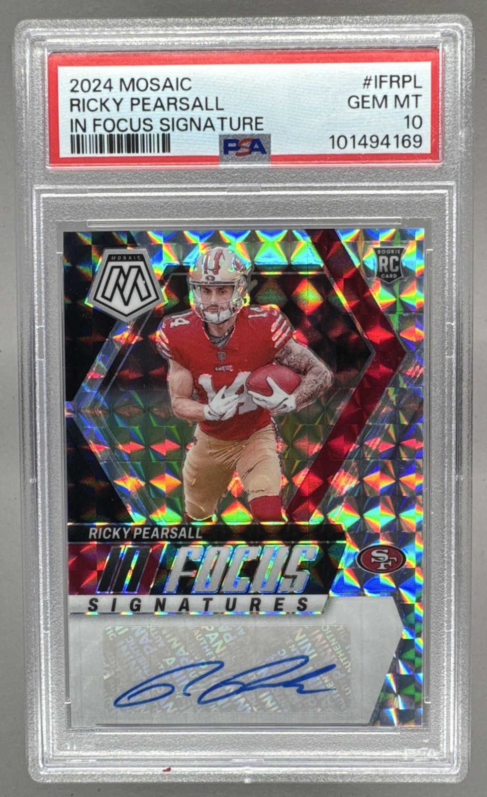 Ricky Pearsall Panini Mosaic in Focus Signatures #IFRPL Base