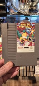Krusty's Fun House Nintendo NES Complete In Box CIB Game Box Manual Simpsons