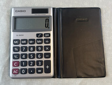 Casio SL300SV Wallet Pocket Calculator 8 digit display Solar Battery Works