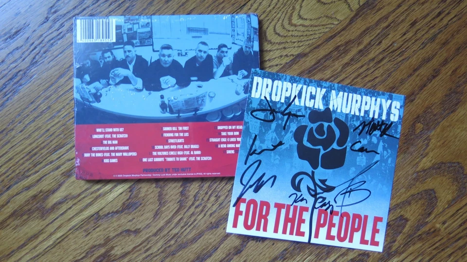 SIGNED by Dropkick Murphys | For the People | FACTORY SEALED CD | MINT, SCARCE - Image 2 of 2