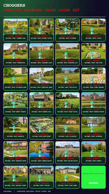 Pokemon Go PTC - 27x Unique National Trust Treecko Bundle COMPLETE SET