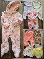 Lot Of 8 Baby Girl 6-9 Month Outfits Various Brands
