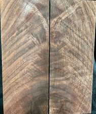 K D Figured Black Walnut /KnifeScales Pen Blanks 2-pcs 3/8 x2 x5 1/4 3047