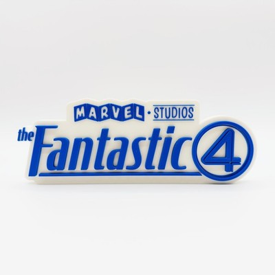 Marvel Studios Fantastic Four 3D Printed Logo Sign Display Desk Decor