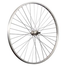 Laufrad 28 Zoll Hinterrad Fahrrad Felge Edelstahl Speichen Schraubkranz silber