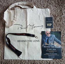 PAUL YOUNG Signed Flyer, Lanyard & Tote Bag