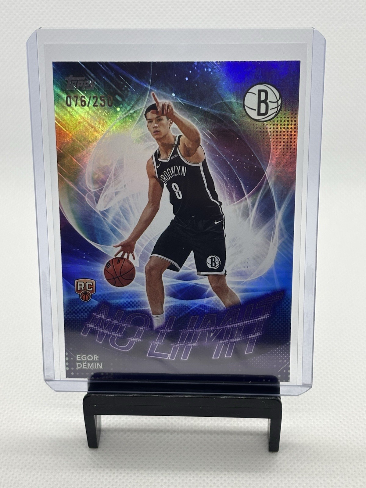 EGOR DEMIN 2025-26 TOPPS NO LIMIT ROOKIE BASKETBALL GREEN NETS RC /99