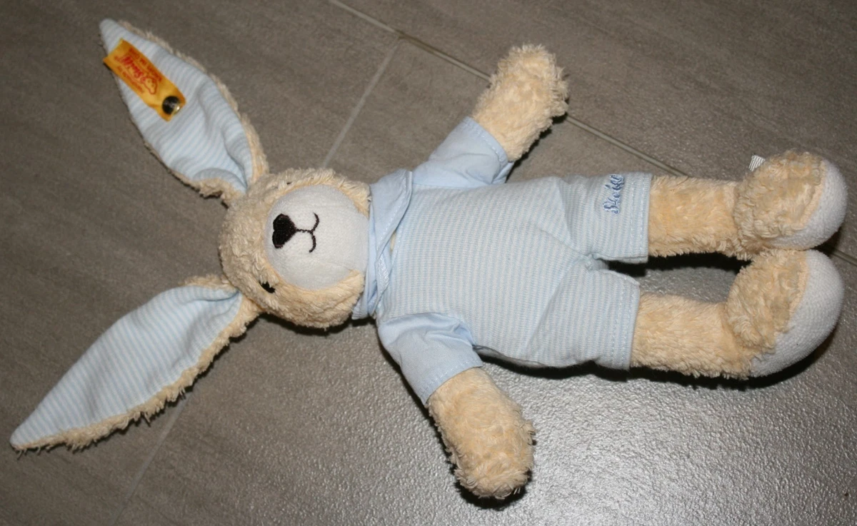 Peluche Steiff Hoppel Le Lapin - 20 Cm, Avec Boîte à Musique Amovible, Neuve Sans étiquettes