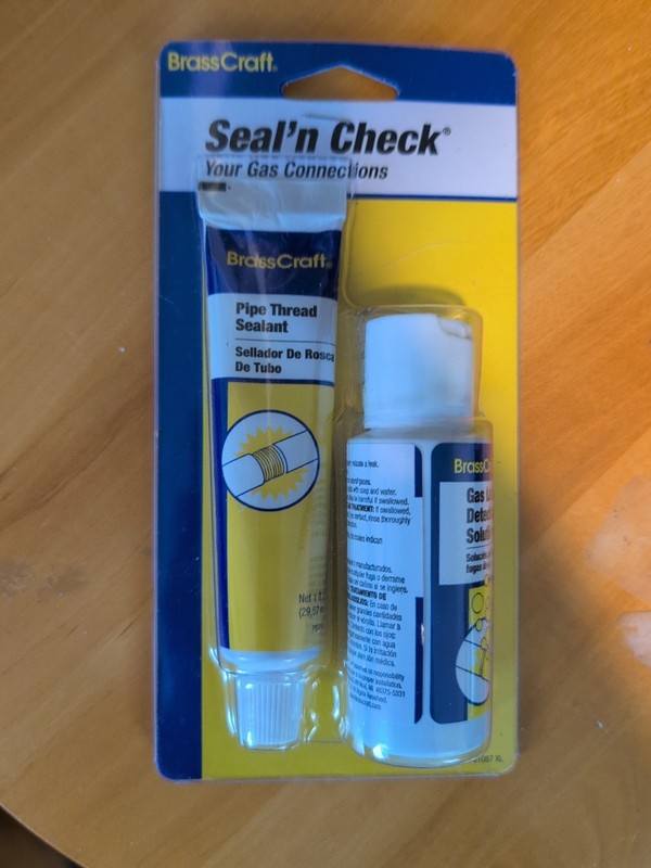 Brasscraft Seal N Check Leak Detector Solution 2 Oz Pipe Thread Sealant 1 Oz